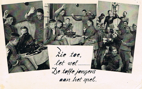 Voorkant ansichtkaart die geschreven is aan pastoor J. Schellekens toen hij in 1940 studeerde op het Groot Seminarie te Haren