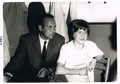 Gert Jansen Heumense kermis 1967 met vriendin. bron Theo Jansen